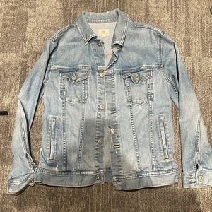 AG Jean jacket with stretch and light distressing
